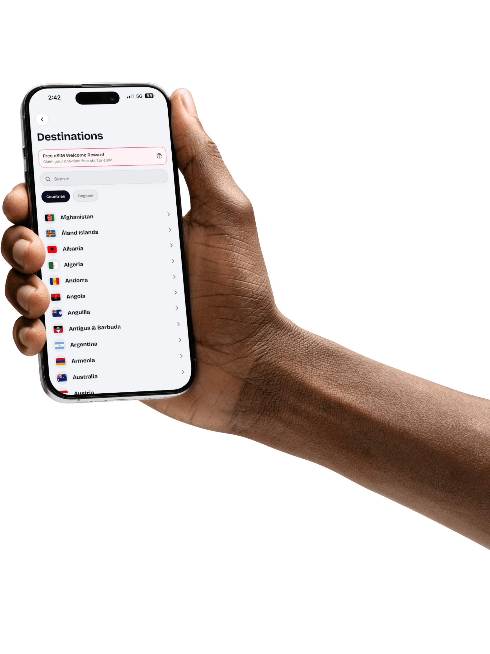 Ozly app in hand